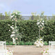 Vidaxl trouwrand wit 150 x 49,5 x 200 cm staal