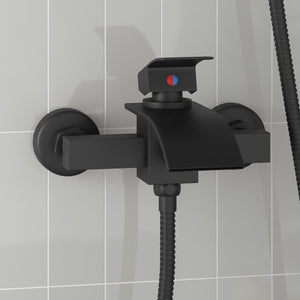 Vidaxl douchemengkraan zwart g 1 2 inch