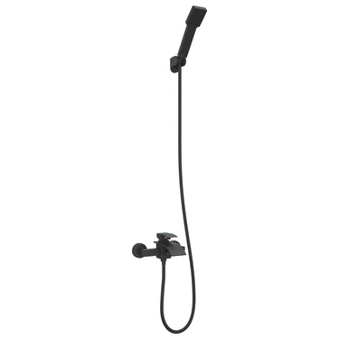 Vidaxl doucheset zwart g 1 2 inch