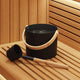 Vidaxl sauna accessoire set 2 pcs zwart