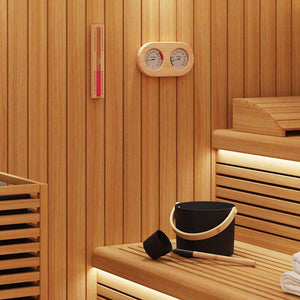 Vidaxl sauna accessoire set 4 pcs zwart