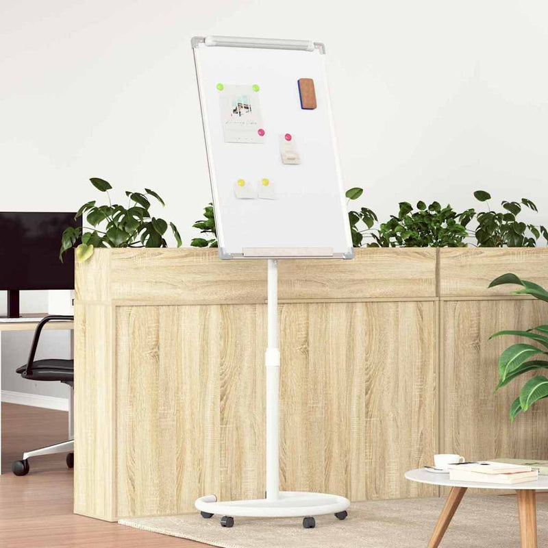 Chargez l'image dans la visionneuse de la galerie, Vidaxl magnetisch whiteboard grijs en wit 62 x 62,5 x 197 cm eps
