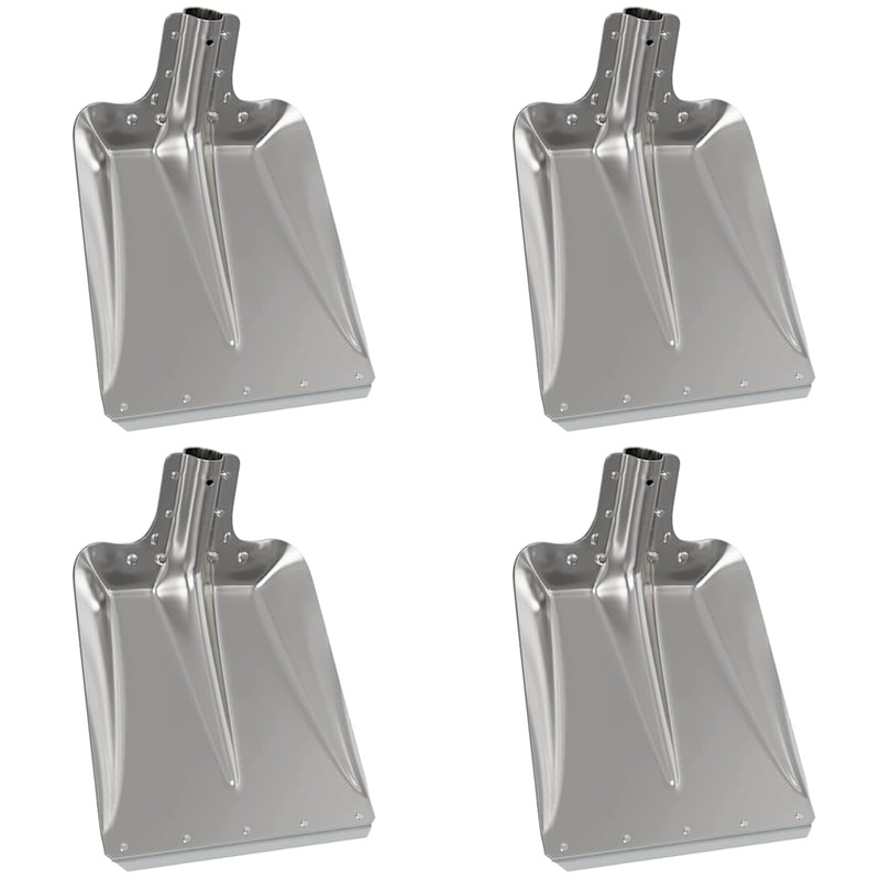 Afbeelding laden in galerijviewer, Vidaxl schep hoofd 4 pcs zilver 43 x 32,5 cm aluminium
