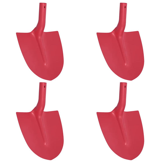 Vidaxl schep hoofd 4 pcs rood 39,5 x 27,5 cm gepoedercoat staal