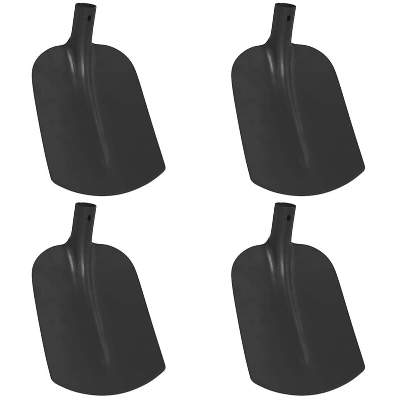 Afbeelding laden in galerijviewer, Vidaxl schep hoofd 4 pcs zwart 34,5 x 24 cm gepoedercoat staal
