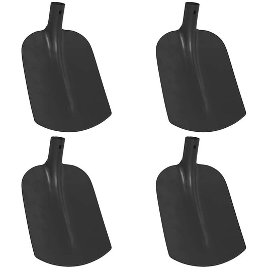 Vidaxl schep hoofd 4 pcs zwart 34,5 x 24 cm gepoedercoat staal