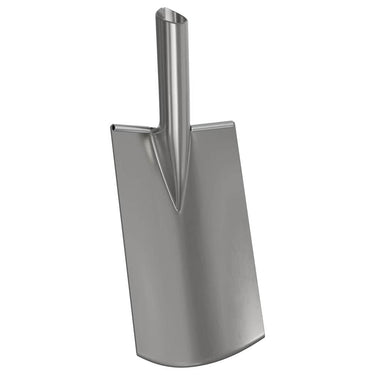 Vidaxl schep hoofd zilver 43 x 17 cm gepoedercoat staal