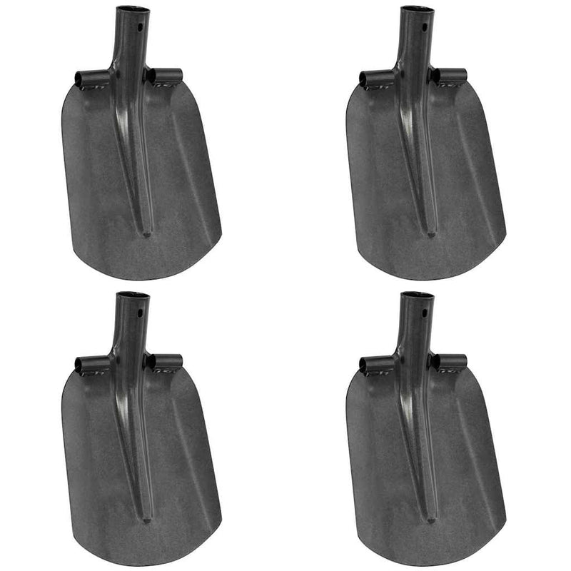 Chargez l'image dans la visionneuse de la galerie, Vidaxl schep hoofd 4 pcs zilver 33 x 21 cm gepoedercoat staal
