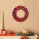 Vidaxl kerstbal kransen 2 st rood 33 x 33 x 7 cm polystyreen