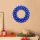 Vidaxl kerstbal kransen 2 pcs blauw 33 x 33 x 7 cm polystyreen