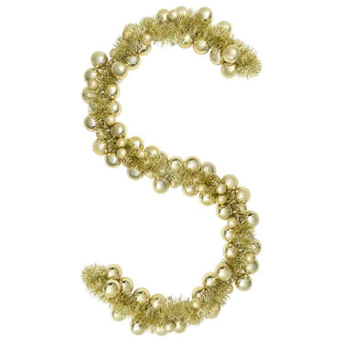 Vidaxl kerstbal guirlande goud 186 cm polystyreen