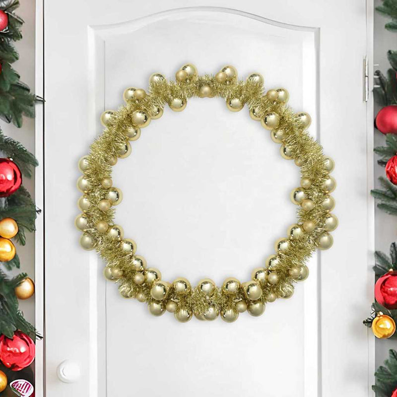 Chargez l'image dans la visionneuse de la galerie, Vidaxl kerstbal guirlande goud 186 cm polystyreen
