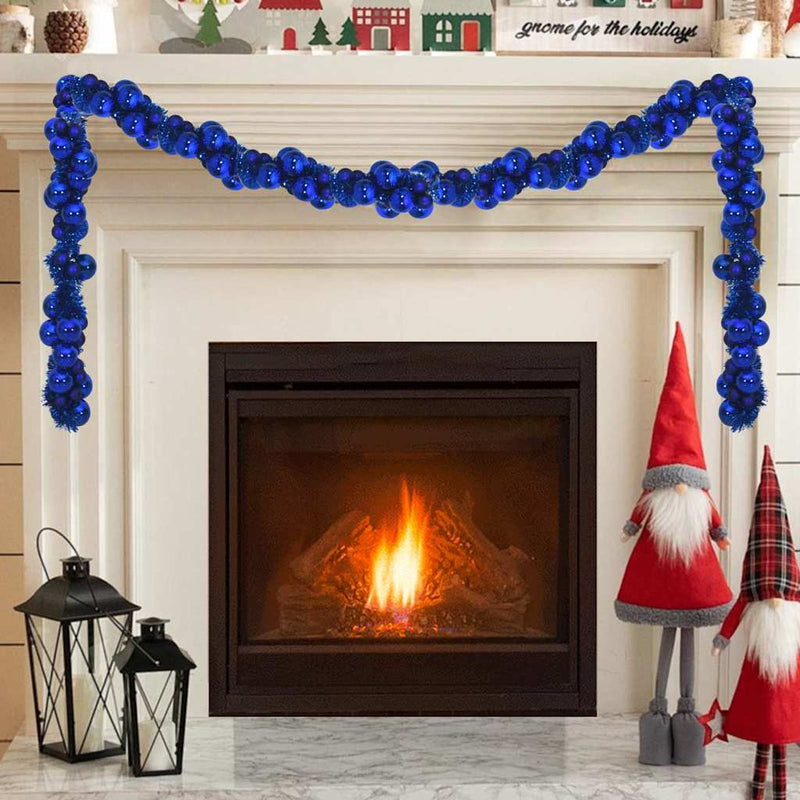 Chargez l'image dans la visionneuse de la galerie, Vidaxl kerstbal guirlande blauw 186 cm polystyreen
