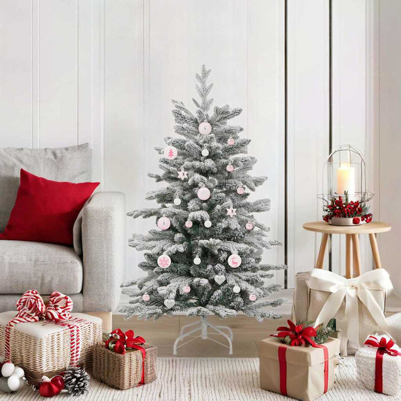 Chargez l'image dans la visionneuse de la galerie, Vidaxl kerstbal set 40 pcs wit en roze kunststof
