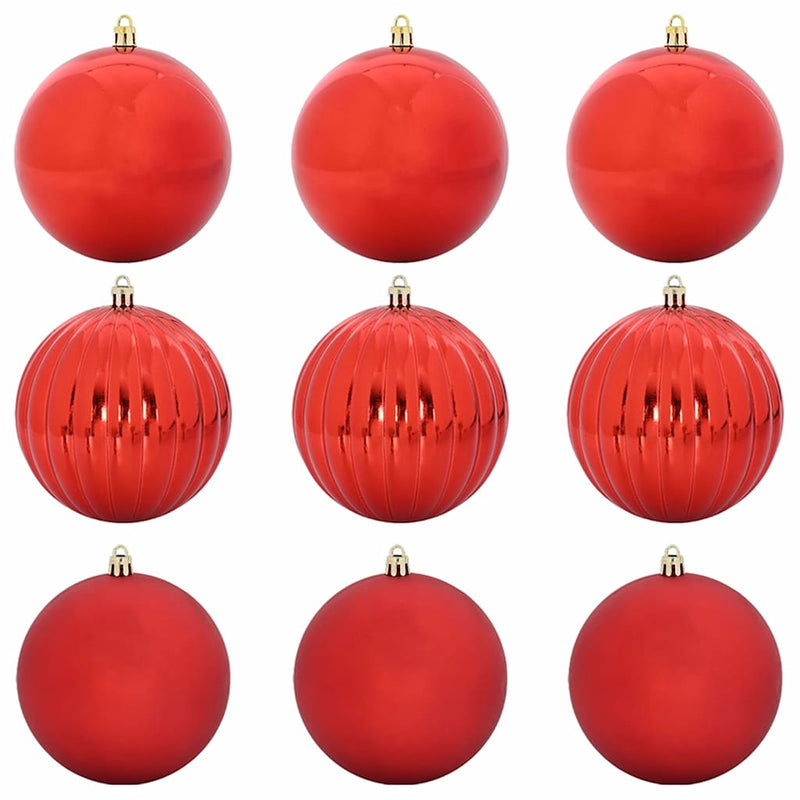 Chargez l'image dans la visionneuse de la galerie, Vidaxl kerstbalset xl 9 pcs rood kunststof
