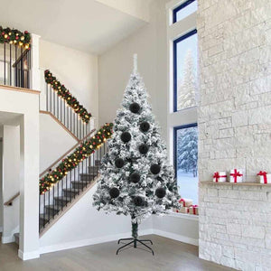 Vidaxl kerstbalset xxl 4 pcs zwart kunststof