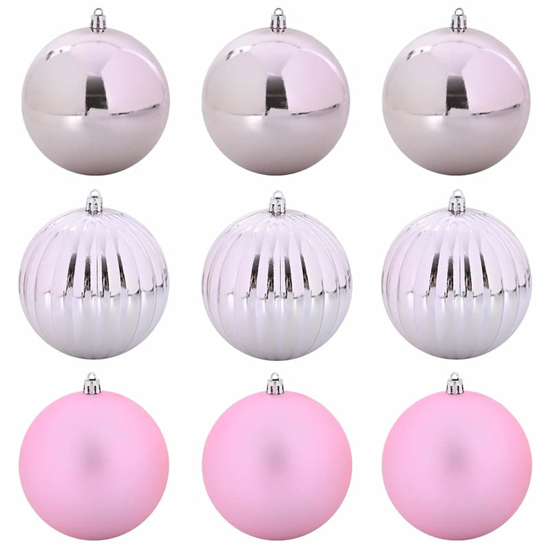 Chargez l'image dans la visionneuse de la galerie, Vidaxl kerstbal set xl 9 pcs roze kunststof

