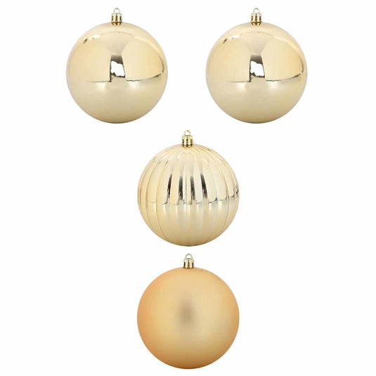 Vidaxl kerstbal set xxl 4 pcs goud kunststof