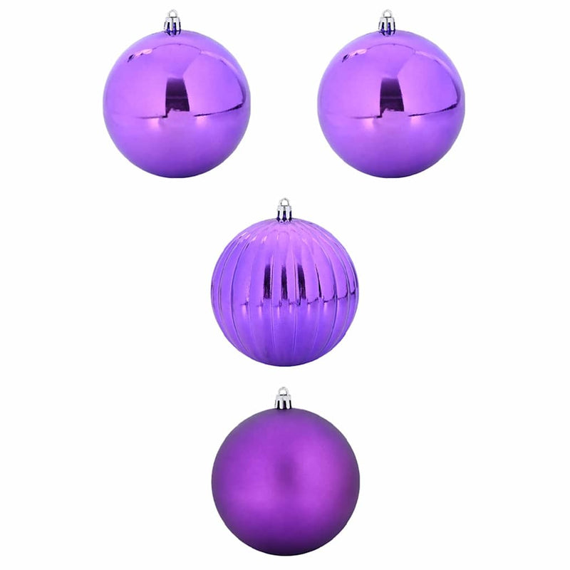 Afbeelding laden in galerijviewer, Vidaxl kerstbal set xxl 4 pcs lila kunststof
