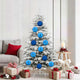 Vidaxl kerstbalset xl 9 pcs blauw kunststof