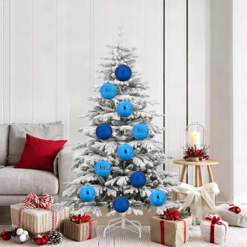 Afbeelding laden in galerijviewer, Vidaxl kerstbalset xl 9 pcs blauw kunststof

