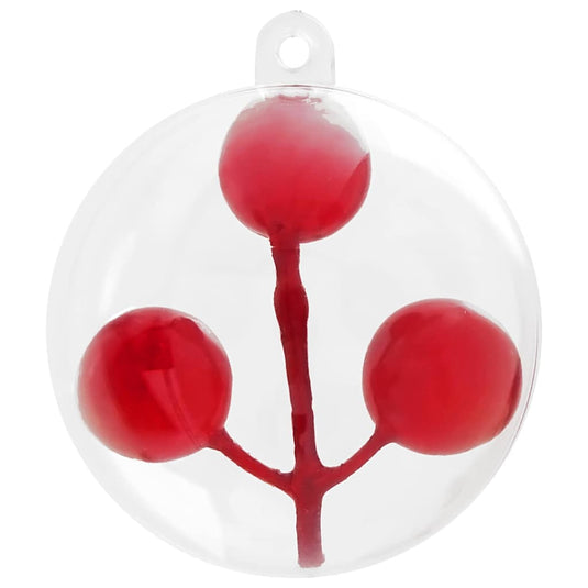 Vidaxl kerstbal set 200 pcs doorzichtig ø 5 cm