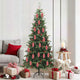 Vidaxl kerstdennenappeltje 40 pcs rood kunststof