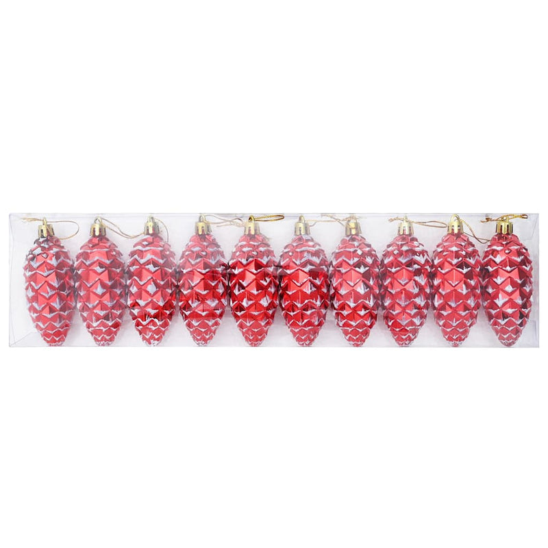 Chargez l'image dans la visionneuse de la galerie, Vidaxl kerstdennenappeltje 40 pcs rood kunststof
