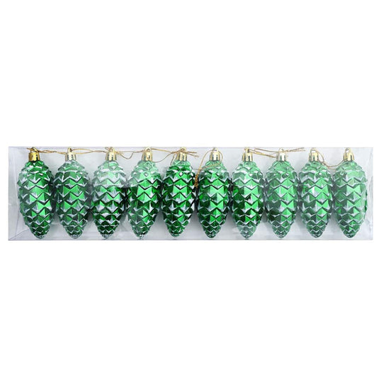 Vidaxl kerstdennenappeltje 40 pcs groen kunststof