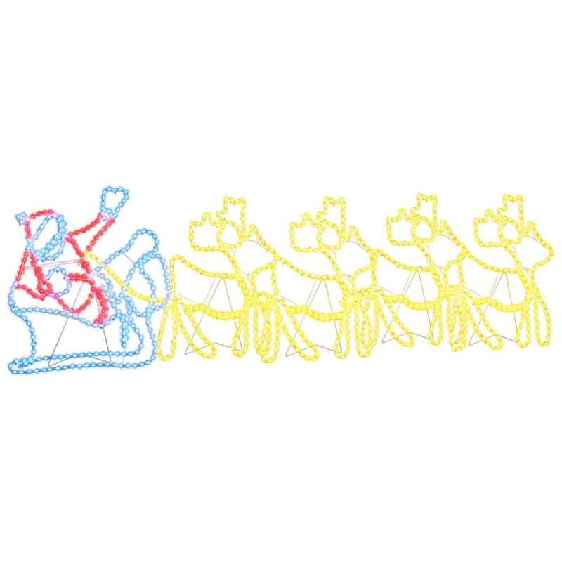 Chargez l'image dans la visionneuse de la galerie, Vidaxl kerstversiering met 1224 led multikleur 69 x 79 cm pvc
