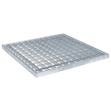Vidaxl rooster zilver 40 x 40 x 2 cm warmgedipt gegalvaniseerd staal