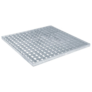 Vidaxl rooster zilver 50 x 50 x 2 cm warmgedipt gegalvaniseerd staal