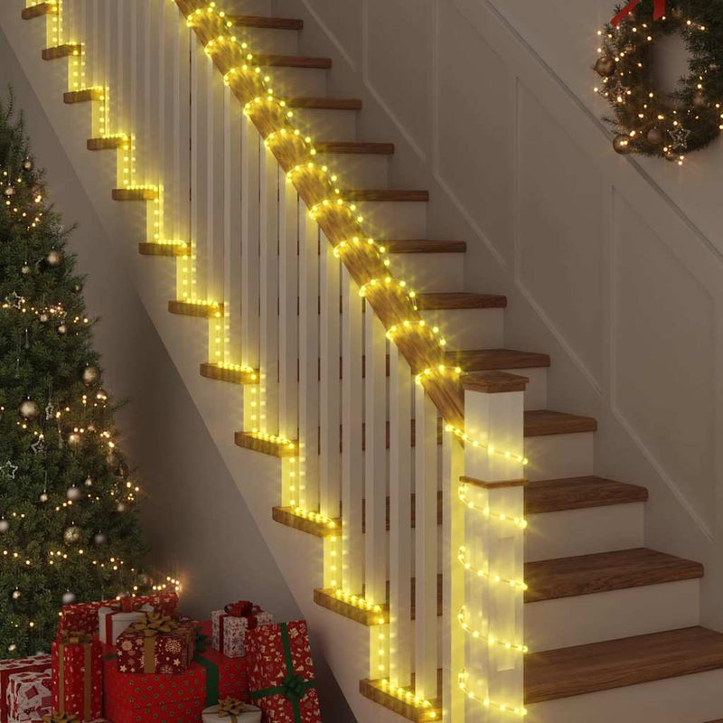 Afbeelding laden in galerijviewer, Vidaxl touwenlicht met 2400 led warmwit 100 m pvc
