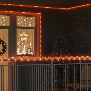 Vidaxl touwenlicht met 2400 led warmwit 100 m pvc