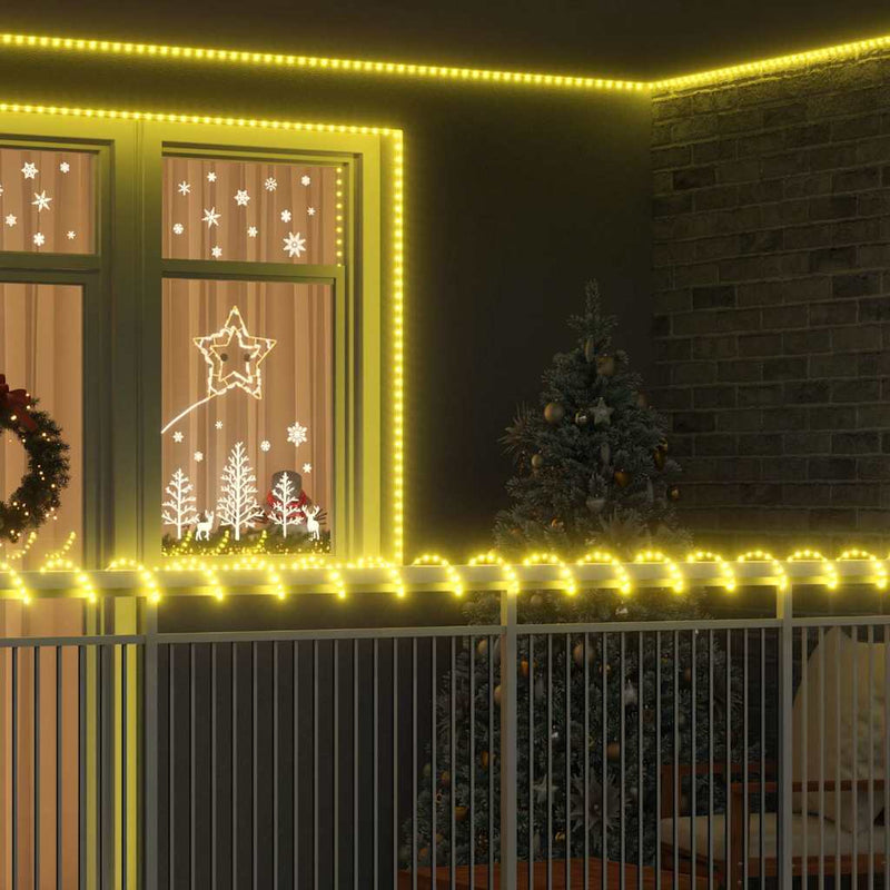 Chargez l'image dans la visionneuse de la galerie, Vidaxl touwenlicht met 1200 led warmwit 50 m pvc
