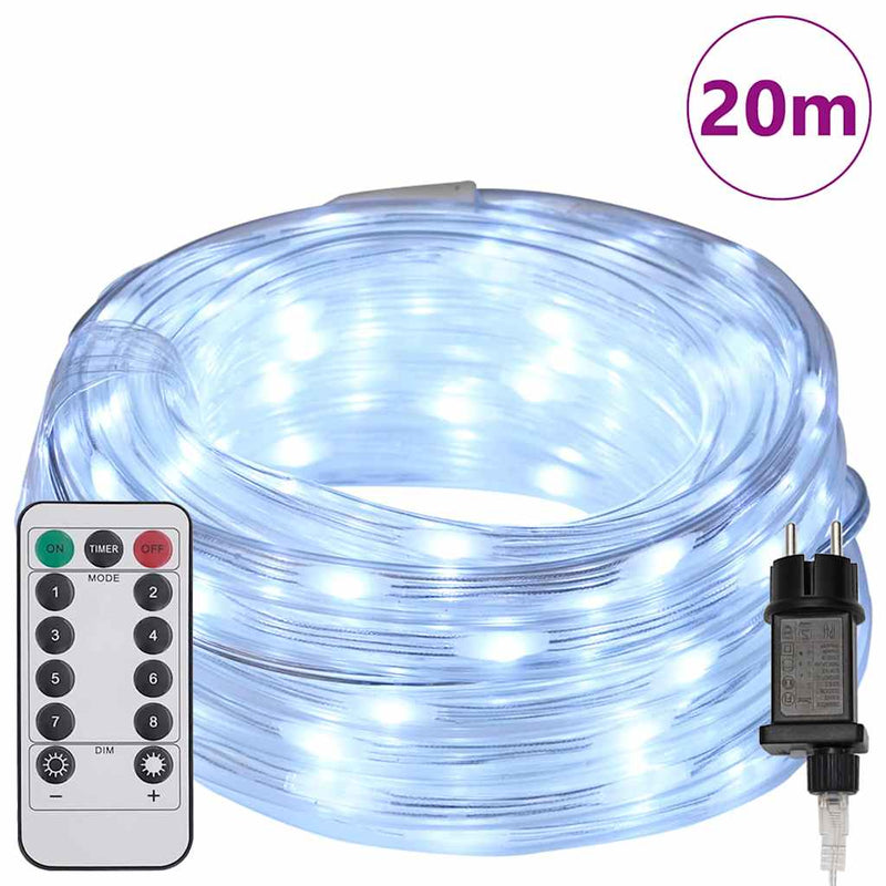 ギャラリービューアに画像をロードする, Vidaxl touwenlicht met 480 led koud wit 20 m pvc
