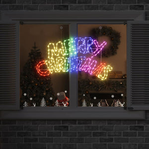 Vidaxl kerstbord met 240 led multikleur 99,5 x 54 cm pvc