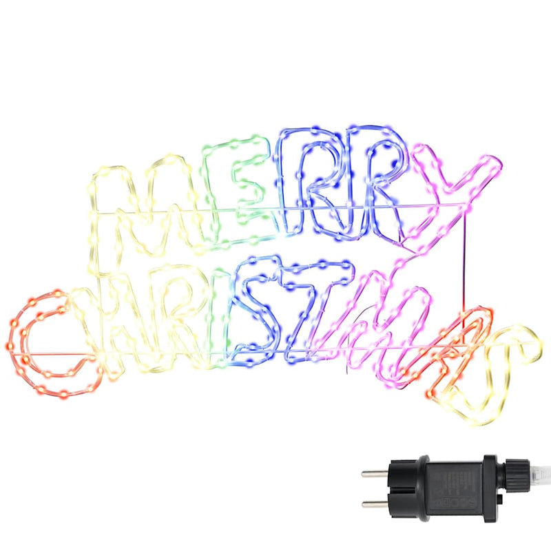 Afbeelding laden in galerijviewer, Vidaxl kerstbord met 240 led multikleur 99,5 x 54 cm pvc
