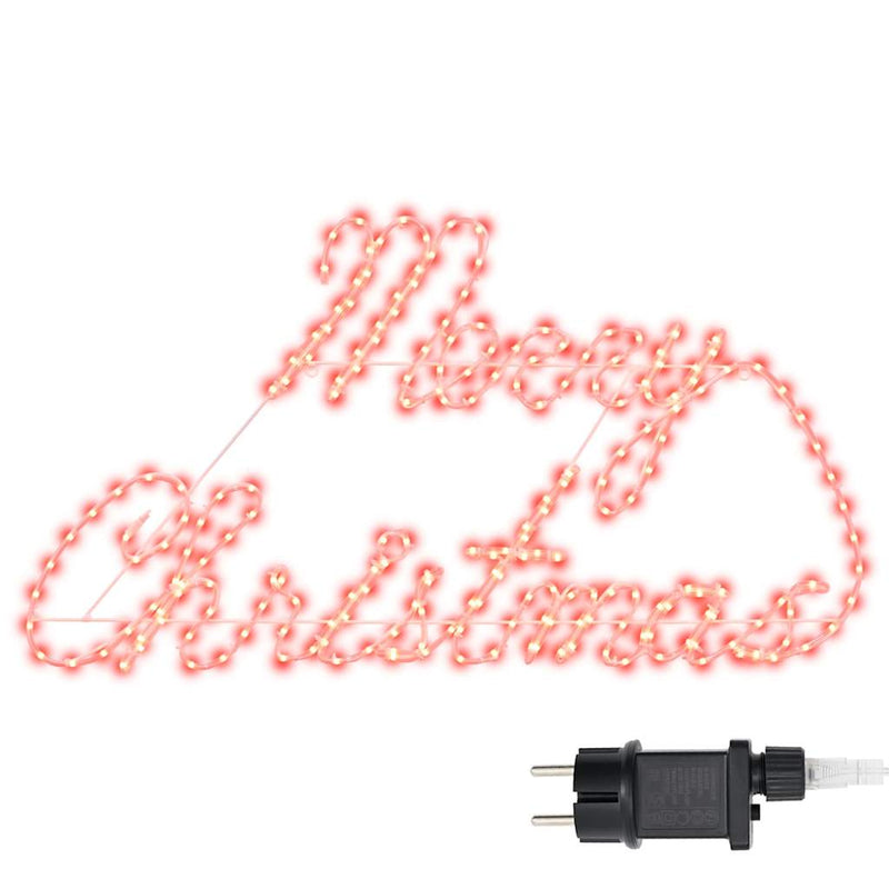 Afbeelding laden in galerijviewer, Vidaxl kerstbord met 216 led rood 99 x 55 x 13 cm ijzer
