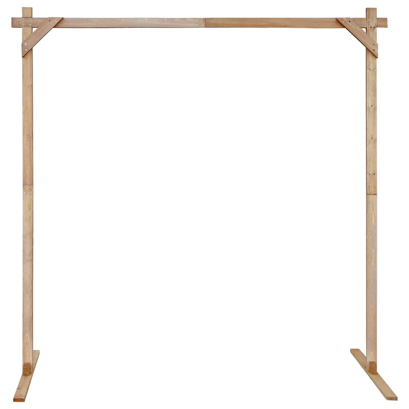 ギャラリービューアに画像をロードする, Vidaxl trouwrand licht bruin 225 x 95 x 226 cm massief vurenhout
