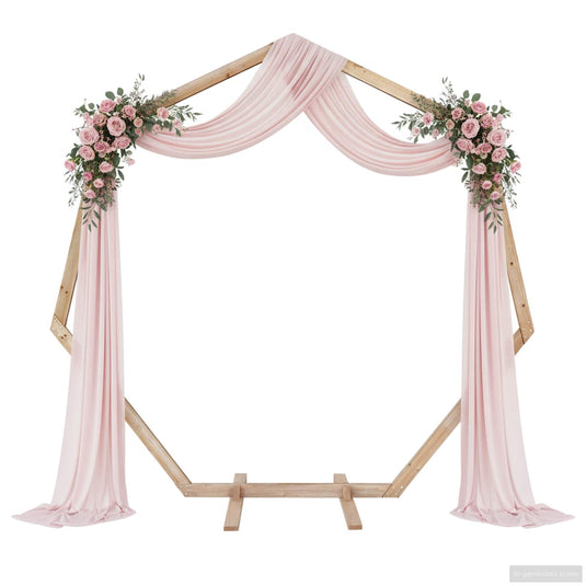 Vidaxl trouwrand licht bruin 221 x 92 x 216 cm massief vurenhout