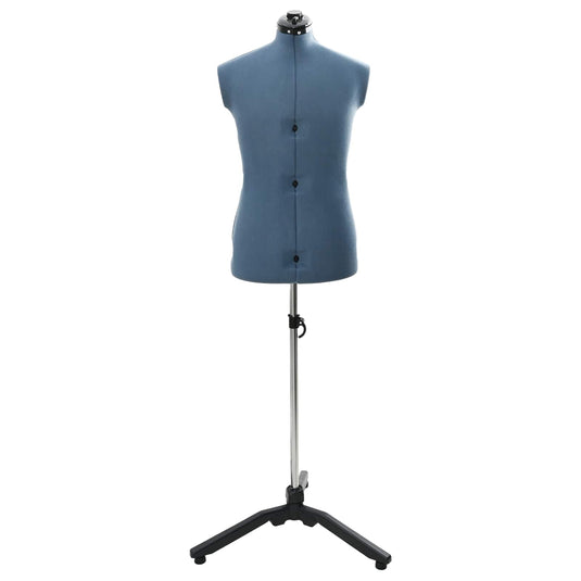 Vidaxl verstelbare jurk vorm vrouwelijk blauw 37.5-45.5 inch stof