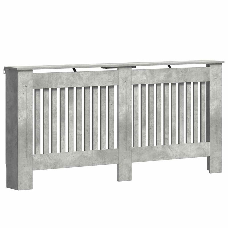 Chargez l'image dans la visionneuse de la galerie, Vidaxl radiatorafdekking beton grijs 172 x 19 x 81,5 cm bewerkt hout
