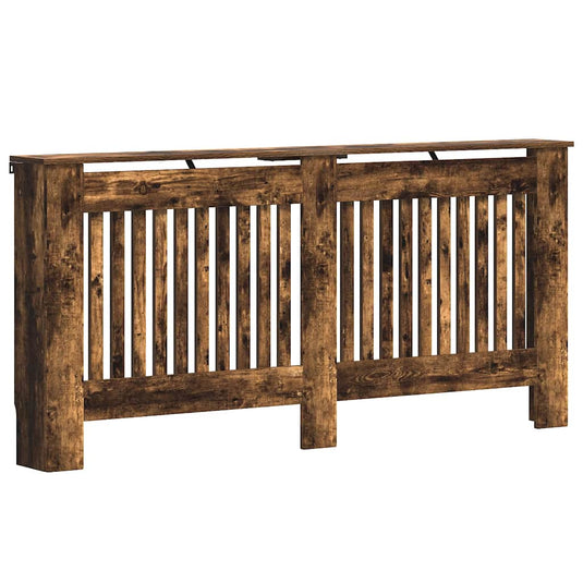 Vidaxl radiatorafdekking gerookt eiken 172 x 19 x 81,5 cm bewerkt hout