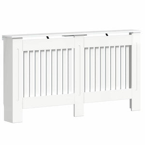 Vidaxl radiatorafdekking hoogglans wit 152 x 19 x 81,5 cm bewerkt hout