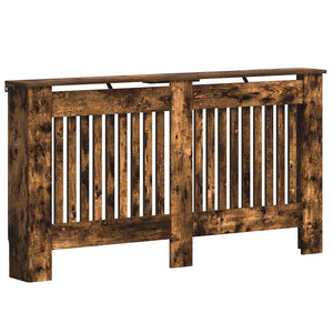 Vidaxl radiatorafdekking gerookt eiken 152 x 19 x 81,5 cm bewerkt hout