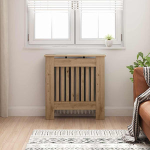 Vidaxl radiatorafdekking artisan eiken 78 x 19 x 81,5 cm bewerkt hout