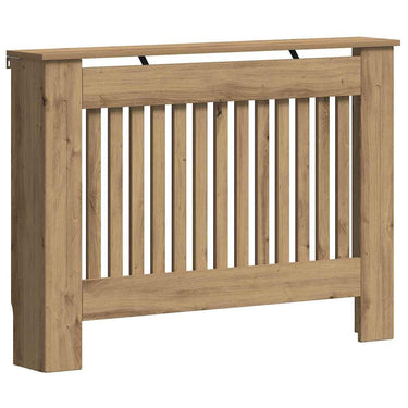 Vidaxl radiatorafdekking artisan eiken 112 x 19 x 81,5 cm bewerkt hout