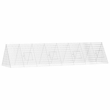 Vidaxl konijnenkooi zilver 215 x 100 x 85 cm gegalvaniseerd staal