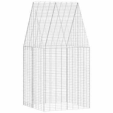 Vidaxl konijnenkooi zilver 400 x 100 x 210 cm gegalvaniseerd staal